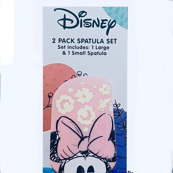 NWT Gorgeous Disney Mickey Minnie Mouse 2Pack Silicone Spatula Set Easter Spring - Picture 4 of 8
